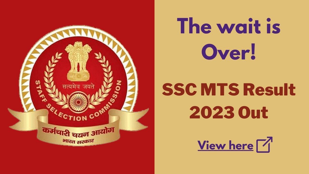 ssc mts result 2023 out